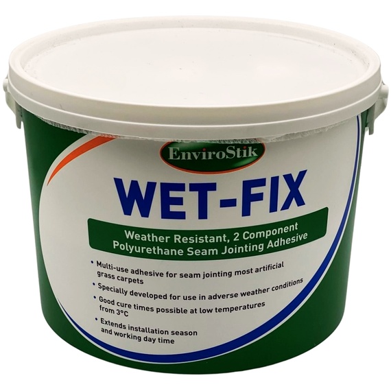 Wet Fix Artificial Grass Adhesive 5kg Tub with 0.5kg Hardener.