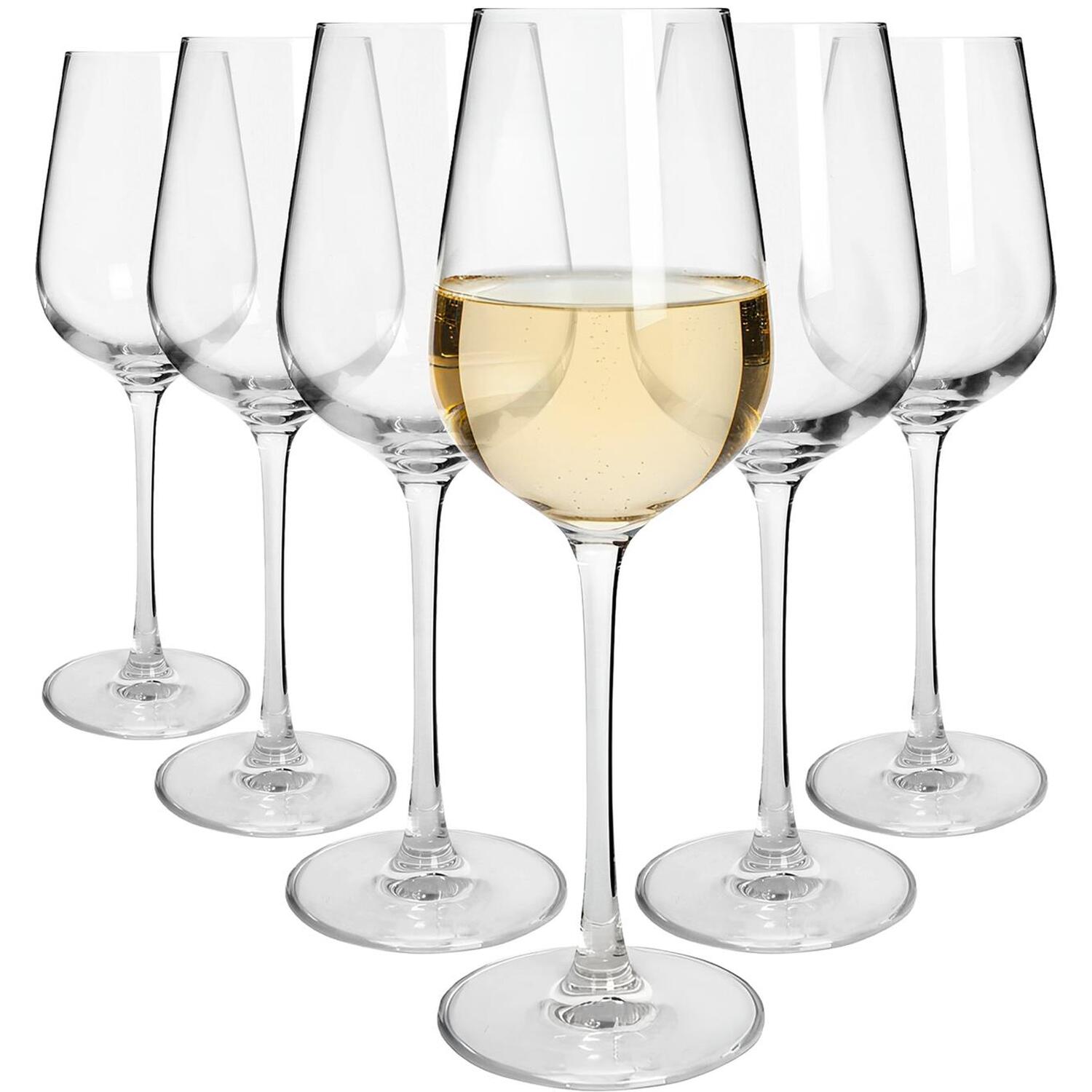 Image of Knightsbridge Crystal White Wine Glasses -&hellip;