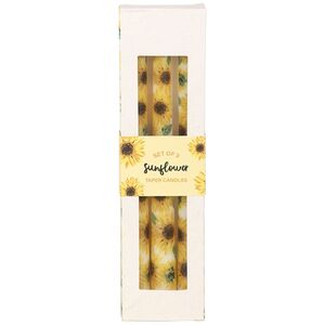 Something Different Sunflower Taper Candle (Pack of 3)