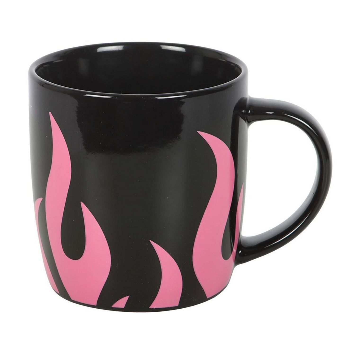 Something Different Flames Mug - Pink/Black