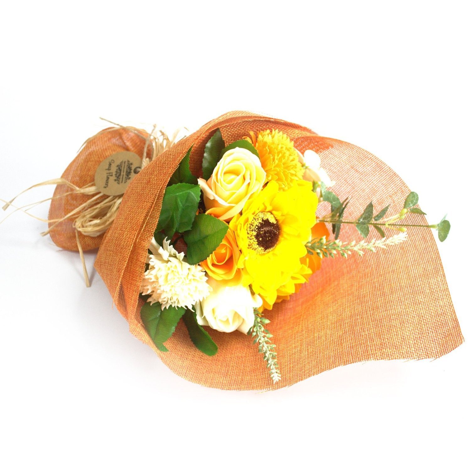 Kdmd Unisex Yellow Standing Soap Flower Bouquet - Gift, Wedding Favour, Bath Decor In - Image 2