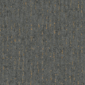 Seceda Wallpaper in Graphite with Gold Metallic
