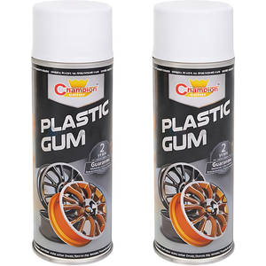 2 x 400 mL White Peelable Spray Film Semi-Matt, Flexible Protective Coating