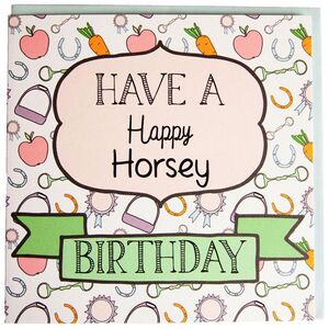 Gubblecote Happy Horsey Birthday Card