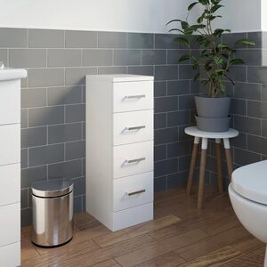 Bathwell 4 Drawer Freestanding Bathroom Storage Unit