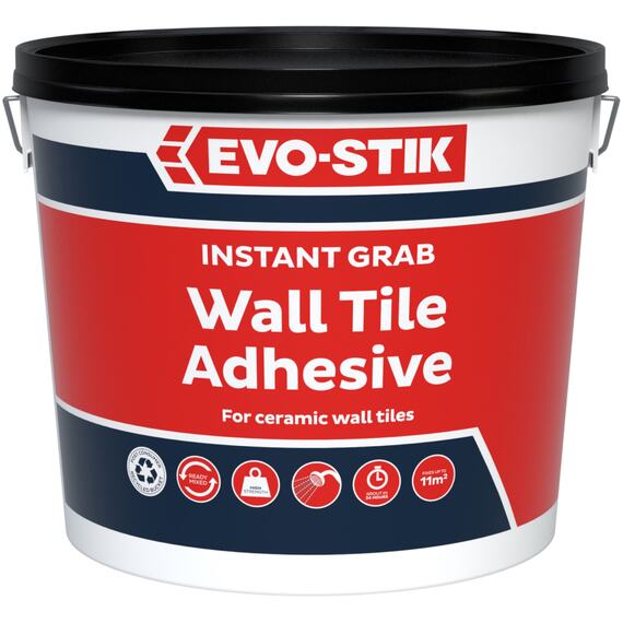 Evo-stik instant grab wall tile adhesive 10 litre