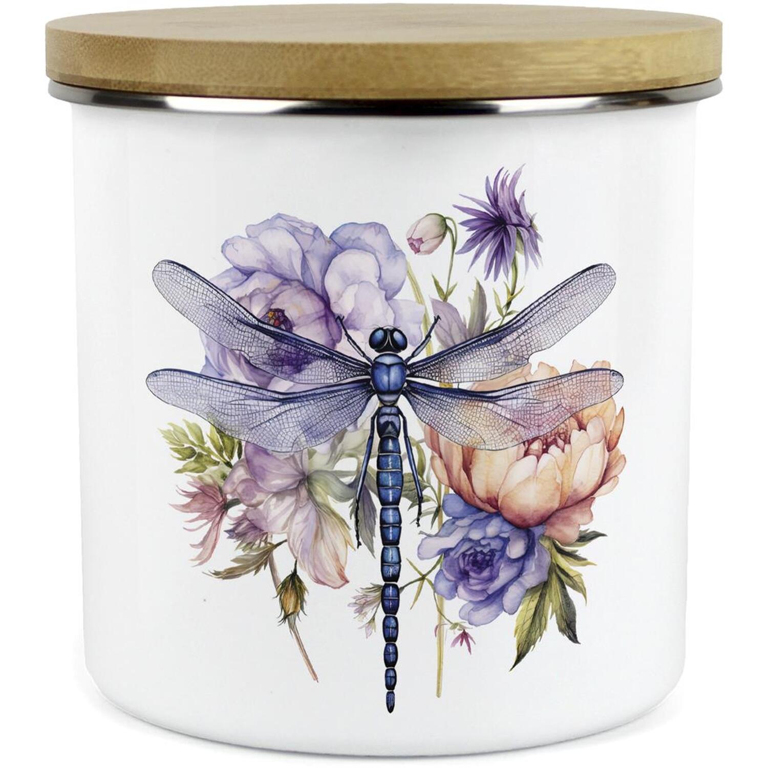 Purely Home Dragonfly Large Kitchen Storage Canister - White