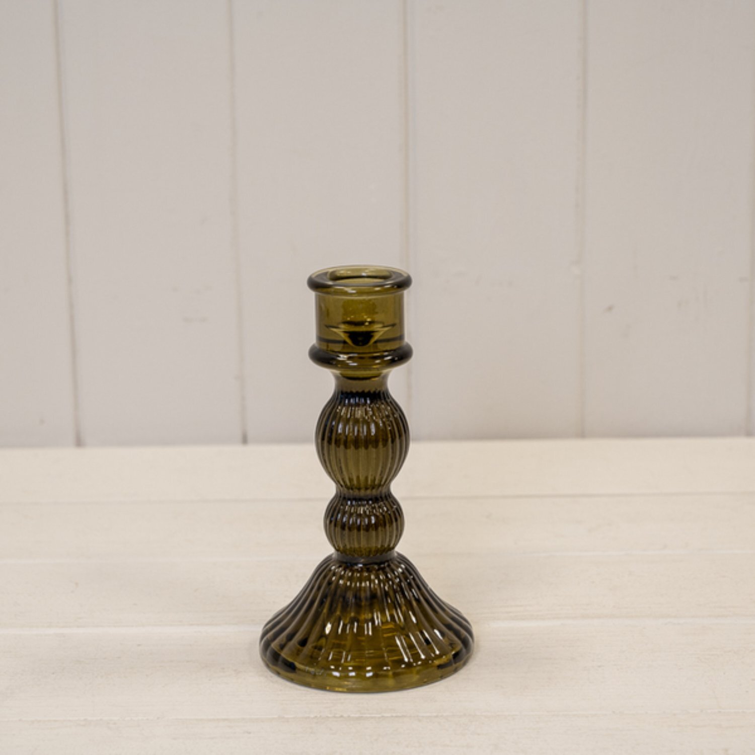 Kdmd Medium Olive Green Decorative Candle Holder - Olive