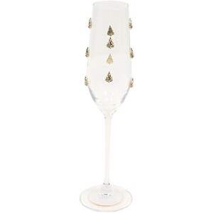 3D Gold Tree Champagne Glass