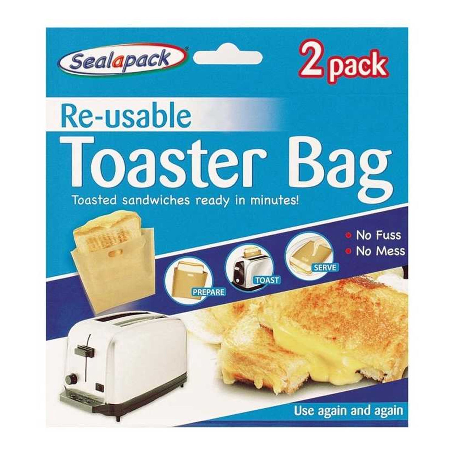 Sealapack Toaster Bags (Pack Of 2) - Clear