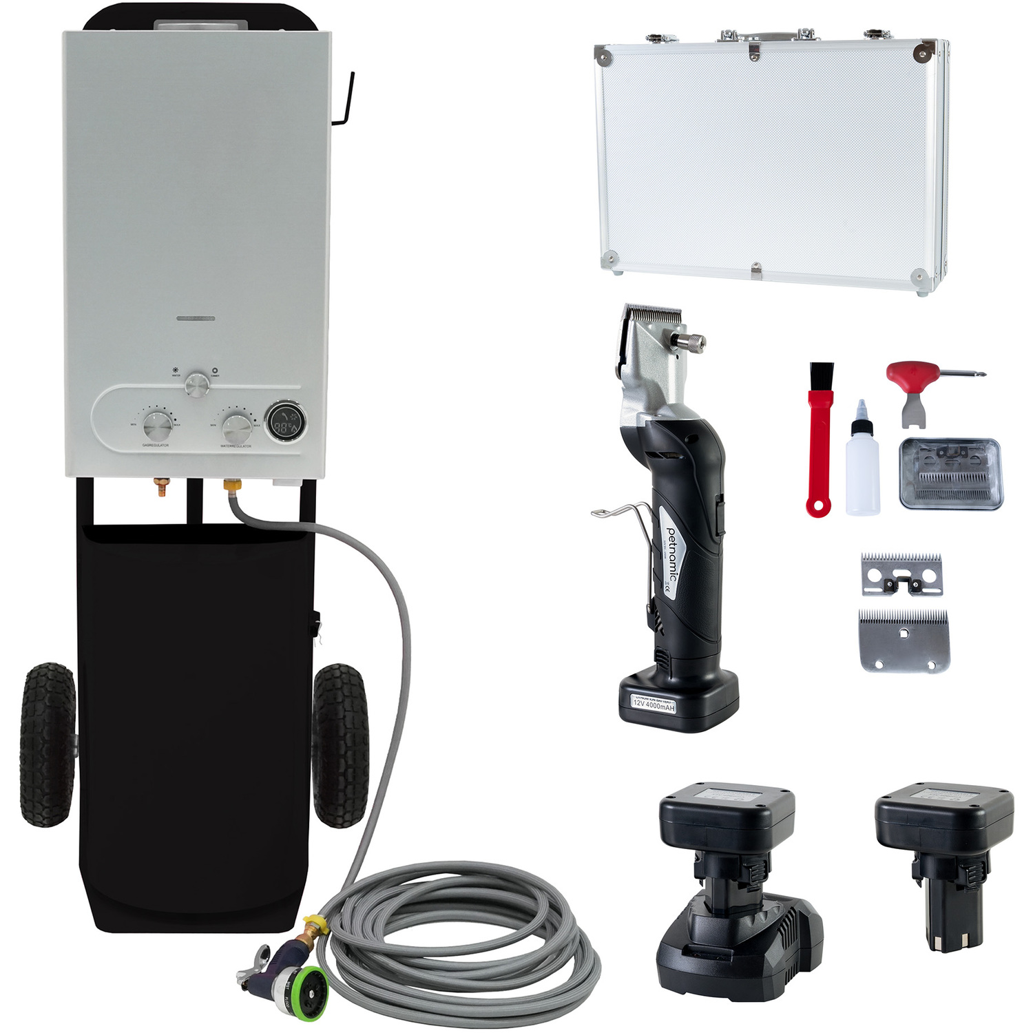 Monstershop Deluxe Horse Shower & Cordless Clippers - Black - Image 2