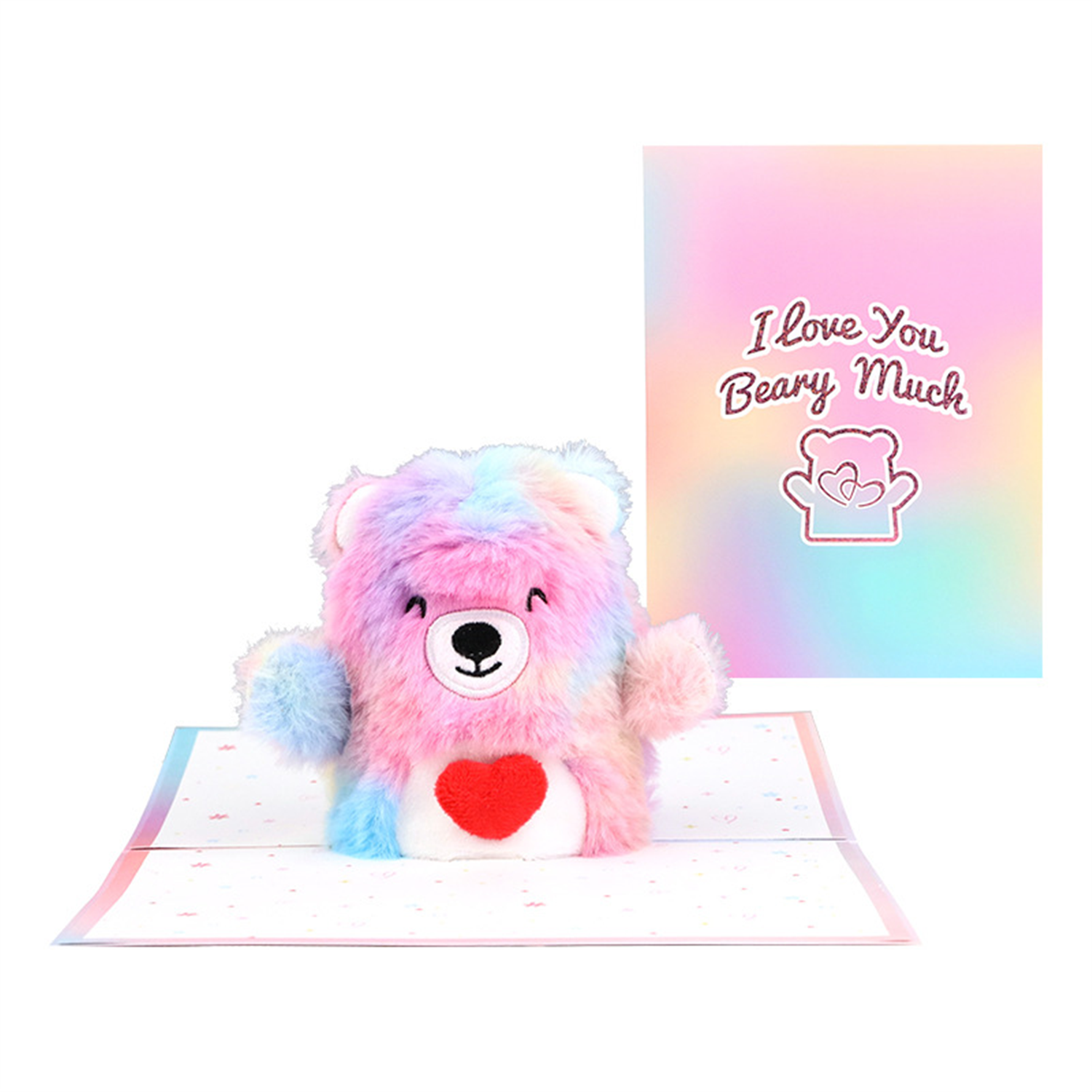 Beary Much in Love Bear 3D Pop Up Greeting Card - Valentine’s Day Birthday - Image 2