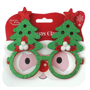 Single-Red-OR-Green-Christmas-Tree-Design-Glasses