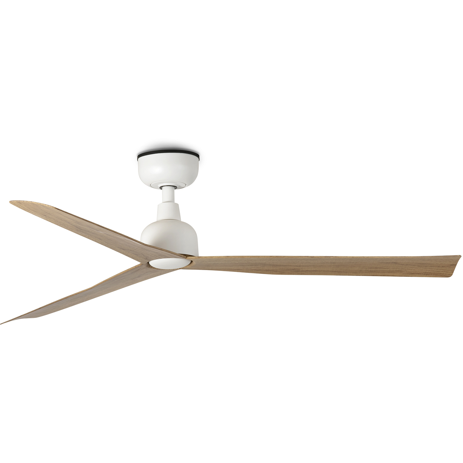 Netlighting Unisex White Marine Ceiling Fan Matt Oak Blades Ip44 125Cm - Image 2