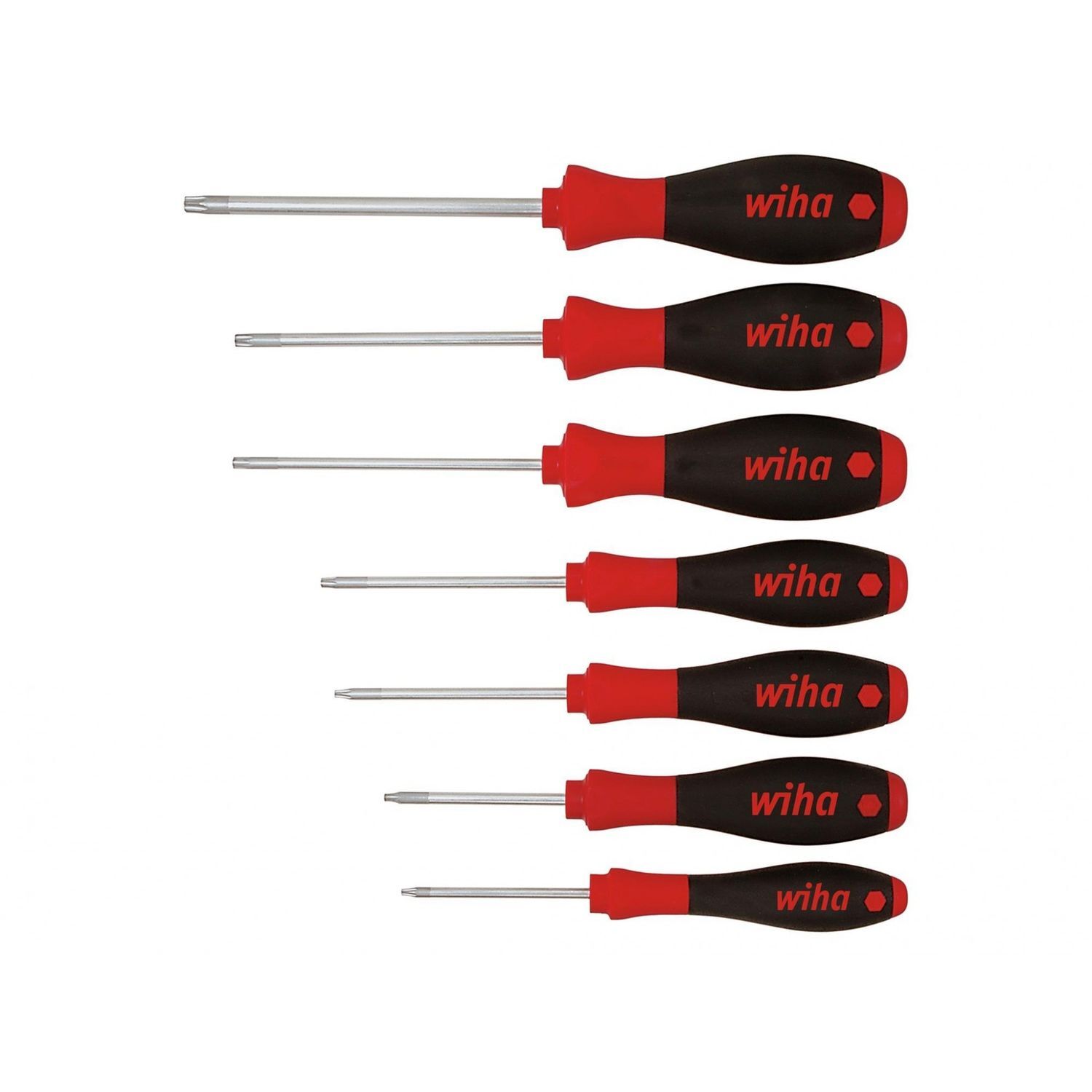 Wiha Softfinish Torx Screwdriver Set, 7 Piece - Multi Colour