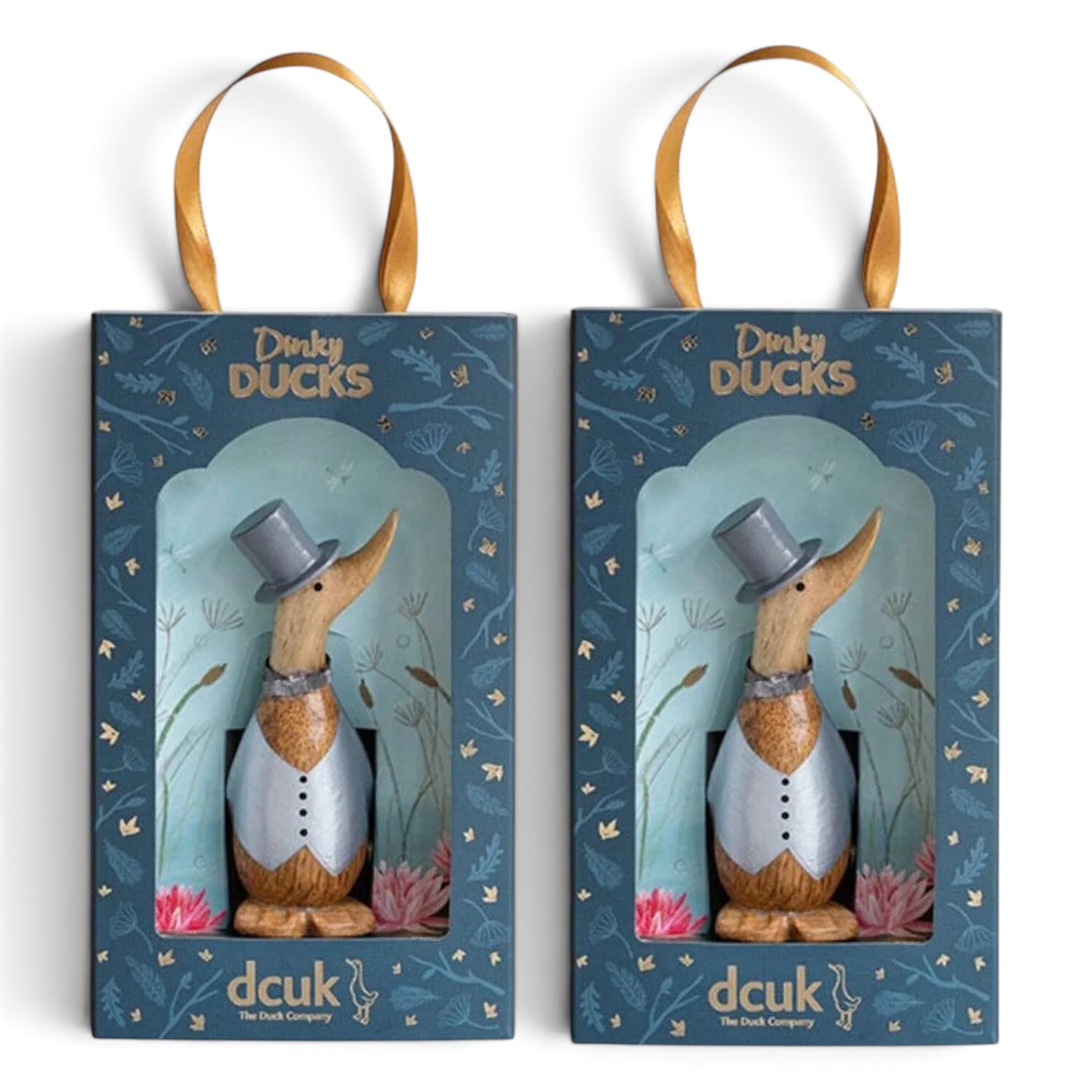 Dcuk Mr And Mr Wedding Wooden Dinky Ducks - Brown