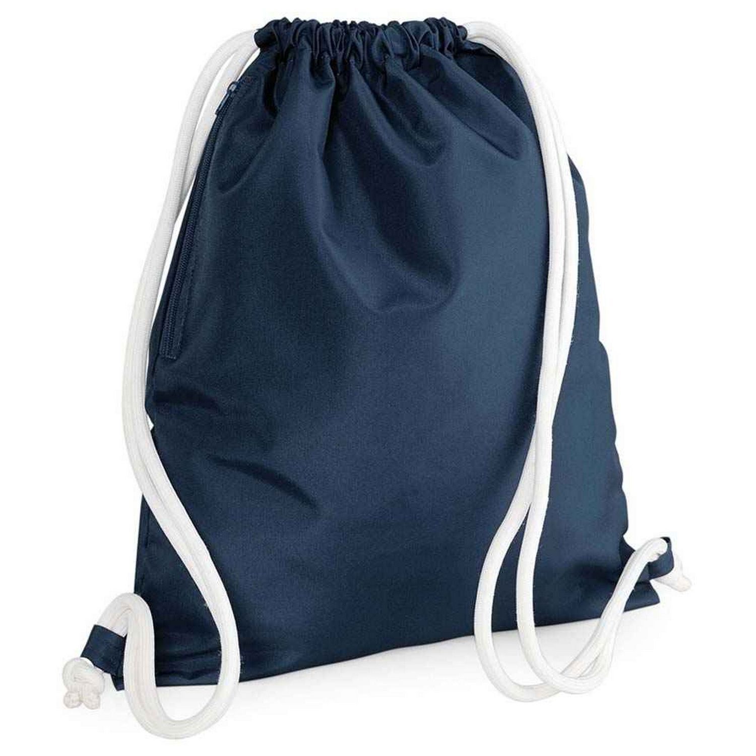 Bagbase Icon Drawstring Bag B - French Navy / Metal