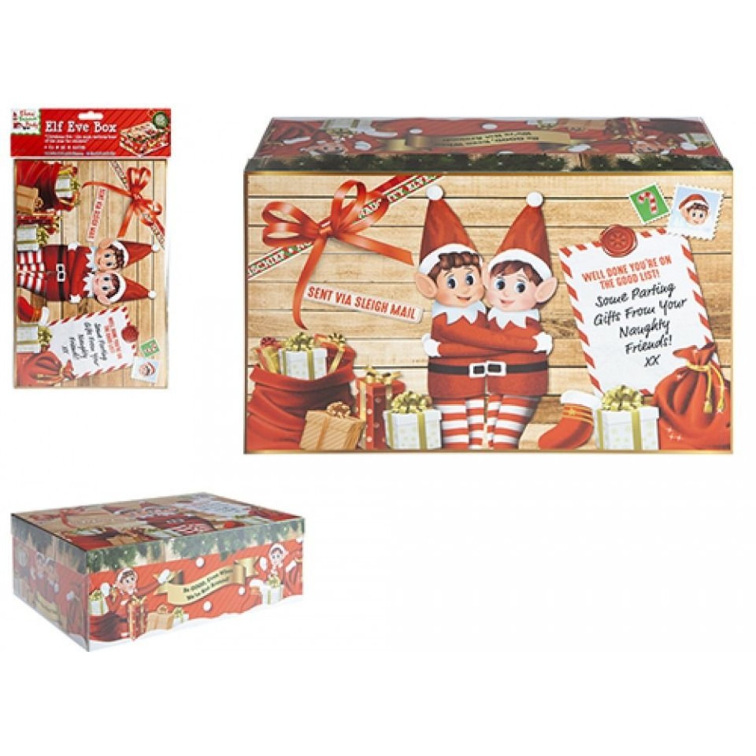 Kdmd Unisex Brown Small Christmas Eve Elf Box 2 Pack In - Image 2