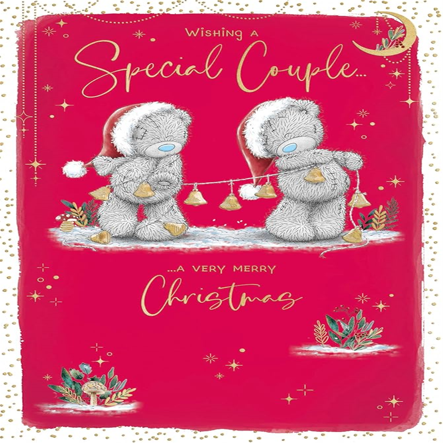 Me To You Bears And Bells Special Couple Christmas Card - Red - Image 3