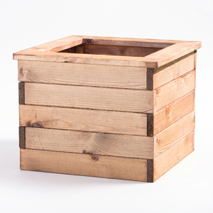 Redwood Wooden Square Planter 47cm