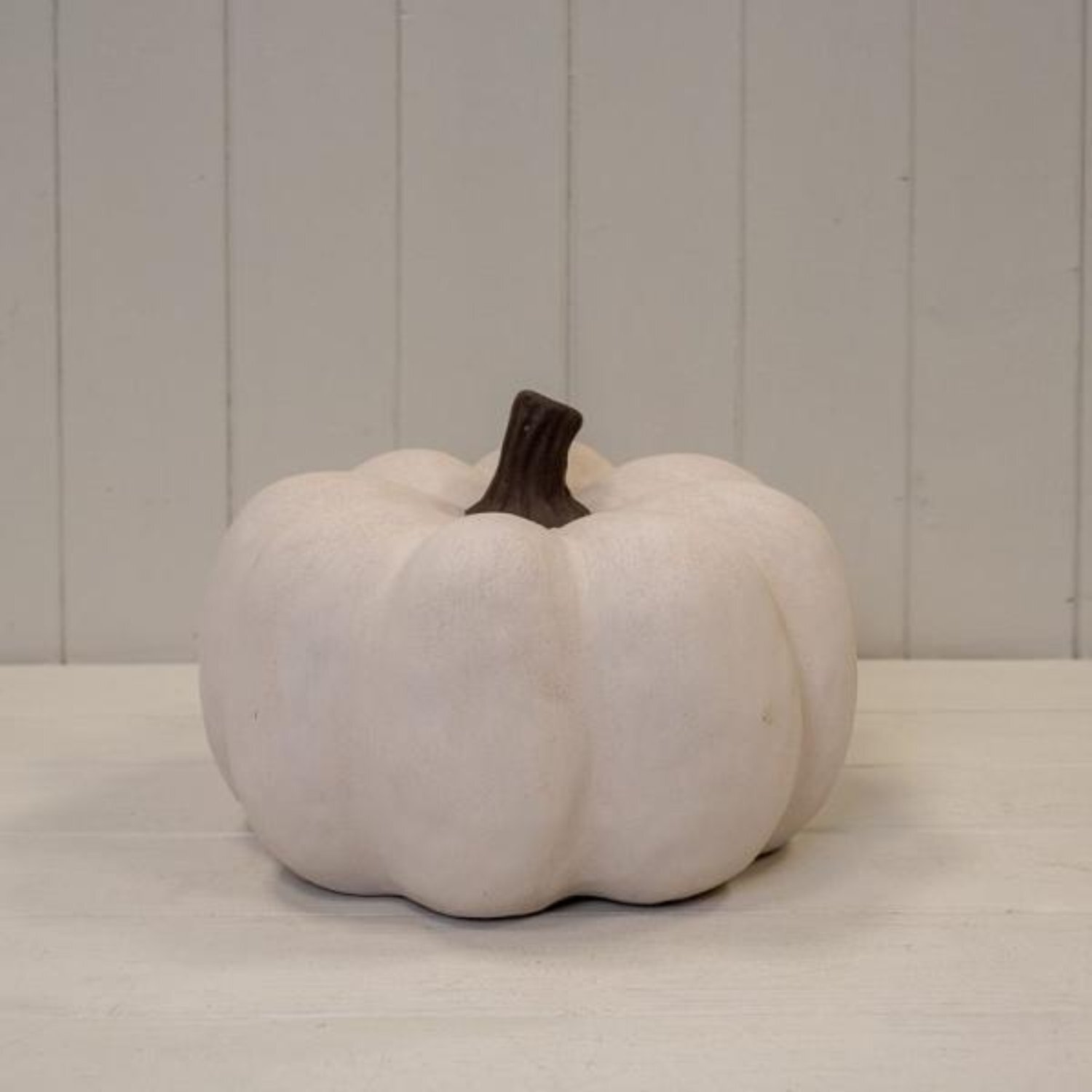 Kdmd Unisex White Cotton Ceramic Pumpkin Ornament Large - Image 2
