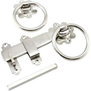 Betley Butterfly Grade 316 Stainless Steel Ring Gate Latch Set