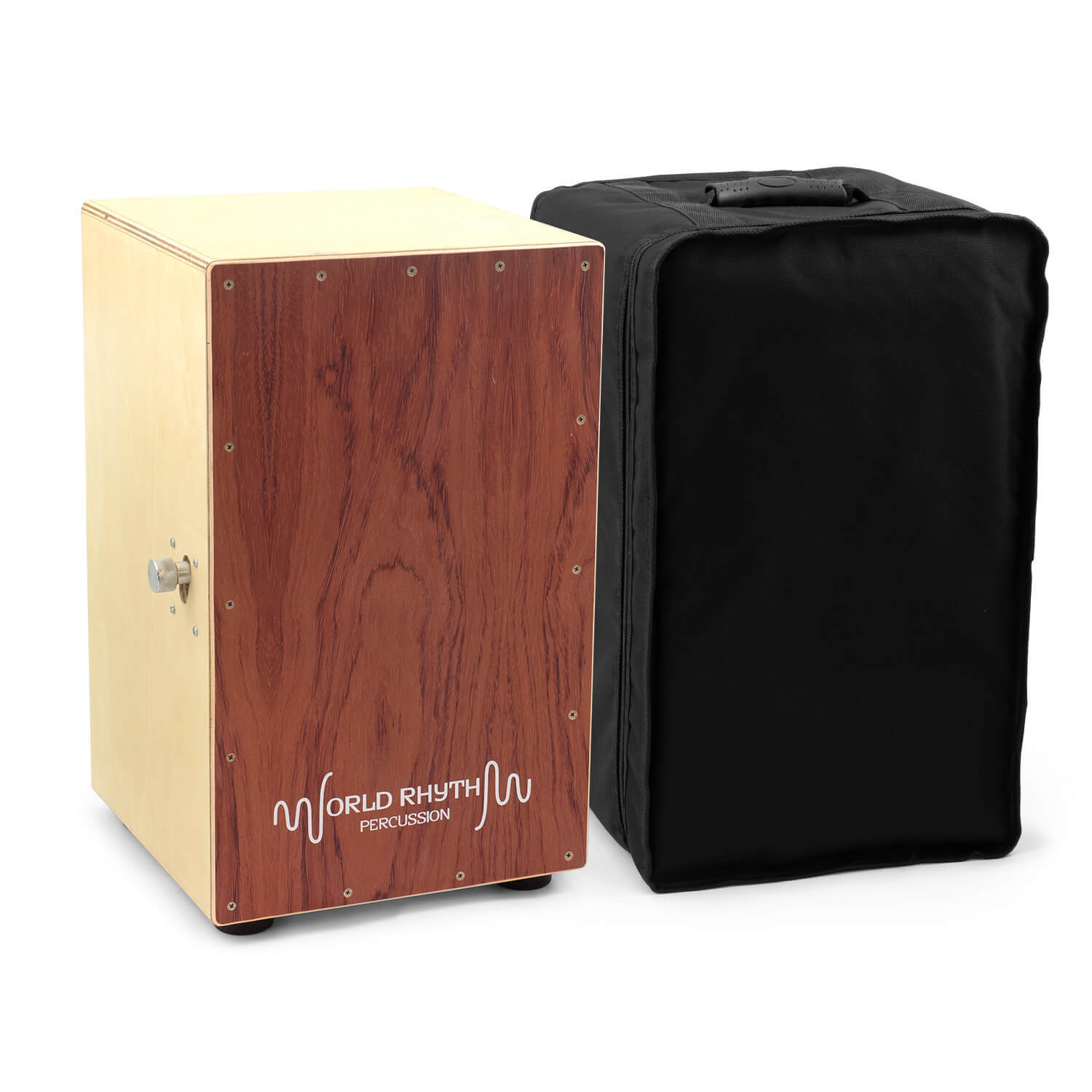 World Rhythm CAJ2-BR Full-Size Cajon Drum (Missing Snares/Cushion) - Image 2