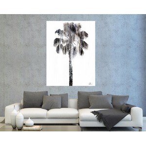 'Gold Tall Palm' Art Print Wrapped on Canvas