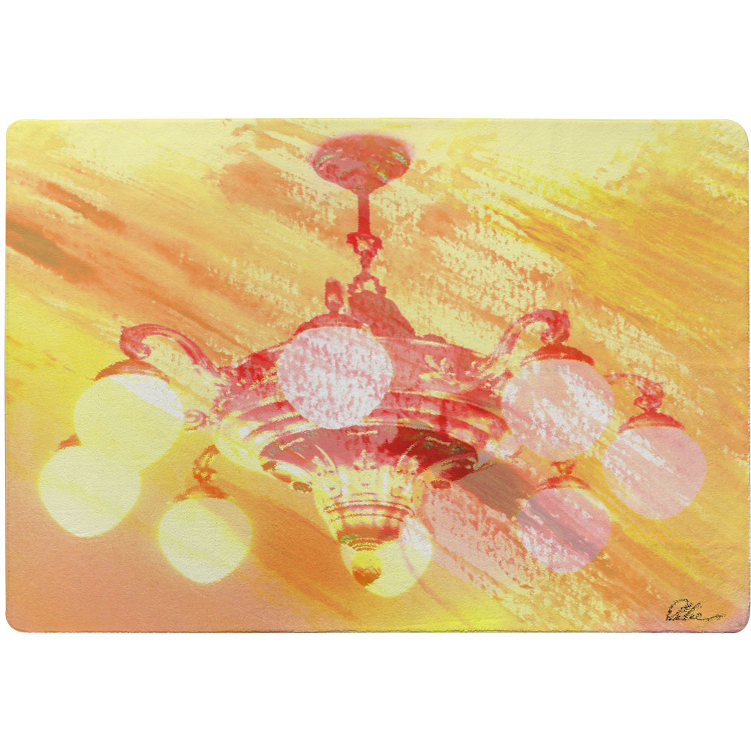 Chandelier Rug - Yellow / 150cm thumbnail