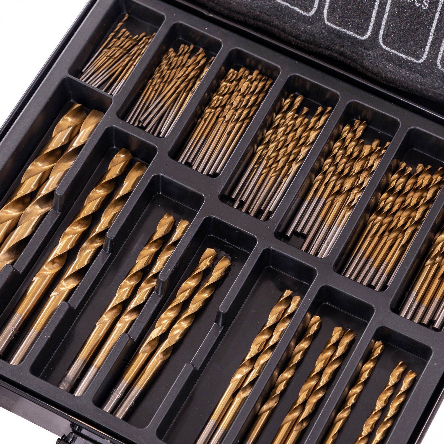 99pc 1.5-10mm Titanium Coated HSS Drill Bit Set Carry Case