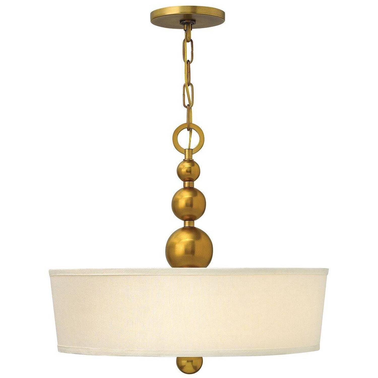 Zelda 3 Light Ceiling Pendant Vintage Brass, E27 - Vintage Brass