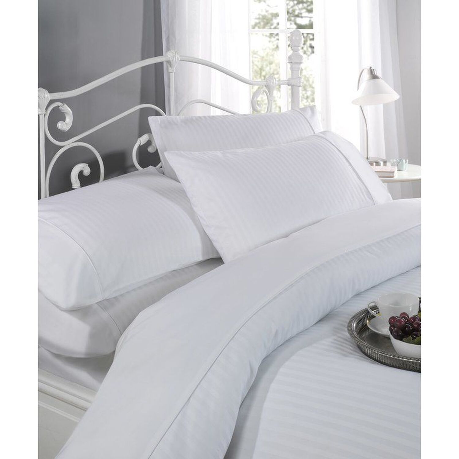 Ritz Duvet Complete Set - White King
