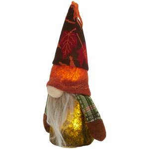 LED Halloween Harvest Maple Gnome Plush Doll
