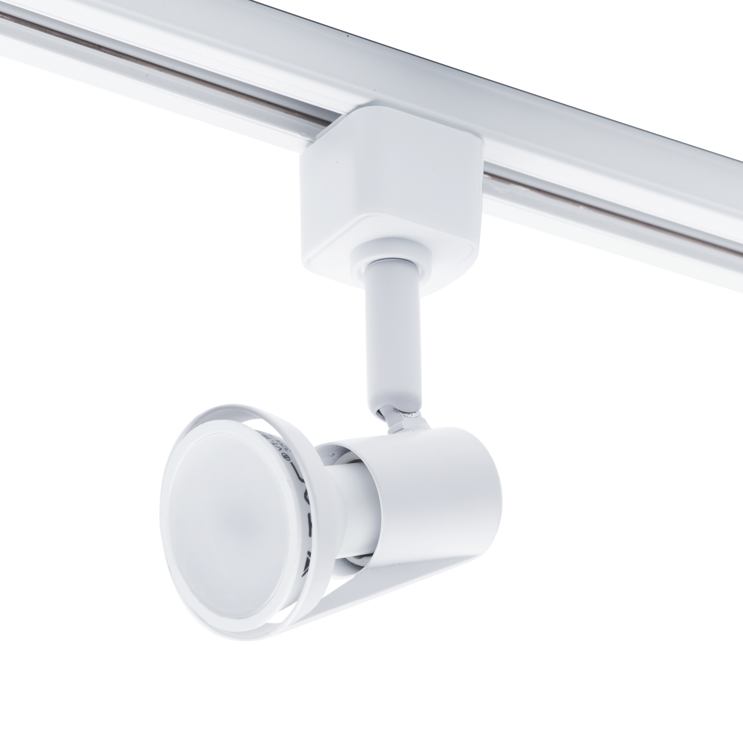 1 Metre Track Light Kit With Harlem Spotlight Heads And Led Bulbs - White 1