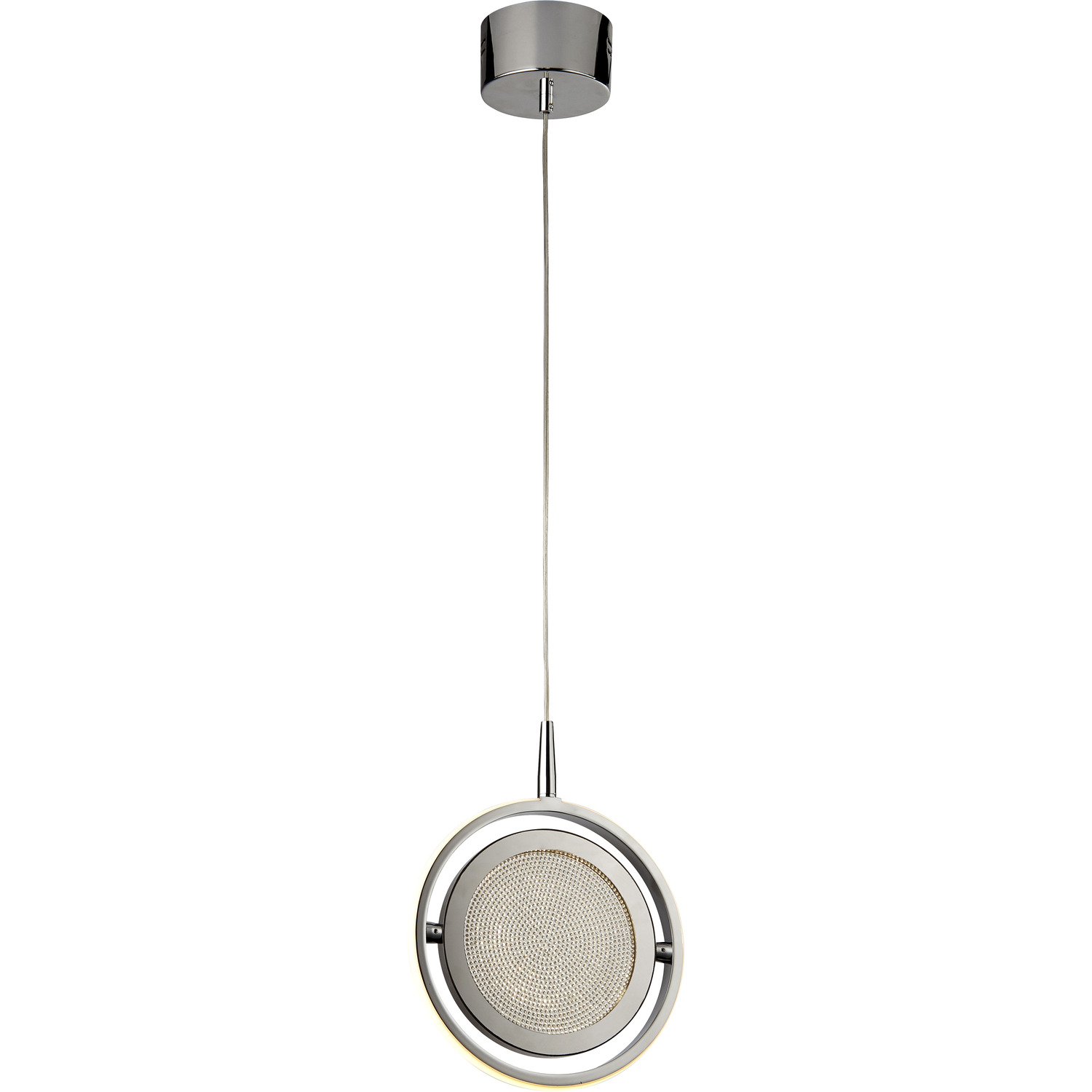 Lighting Collection - Progreso Chrome LED Pendant - Chrome thumbnail