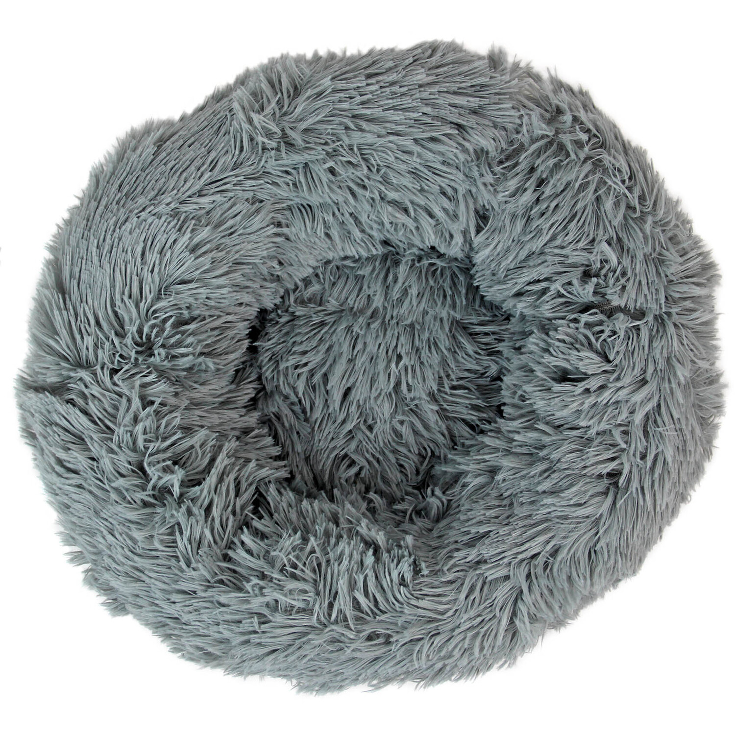 Fluffy Dog Bed in Grey