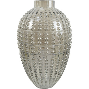 Smoke Grey Bubble Vase