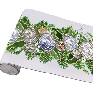 Silver Baubles Window Sticker Diamond Art Kit