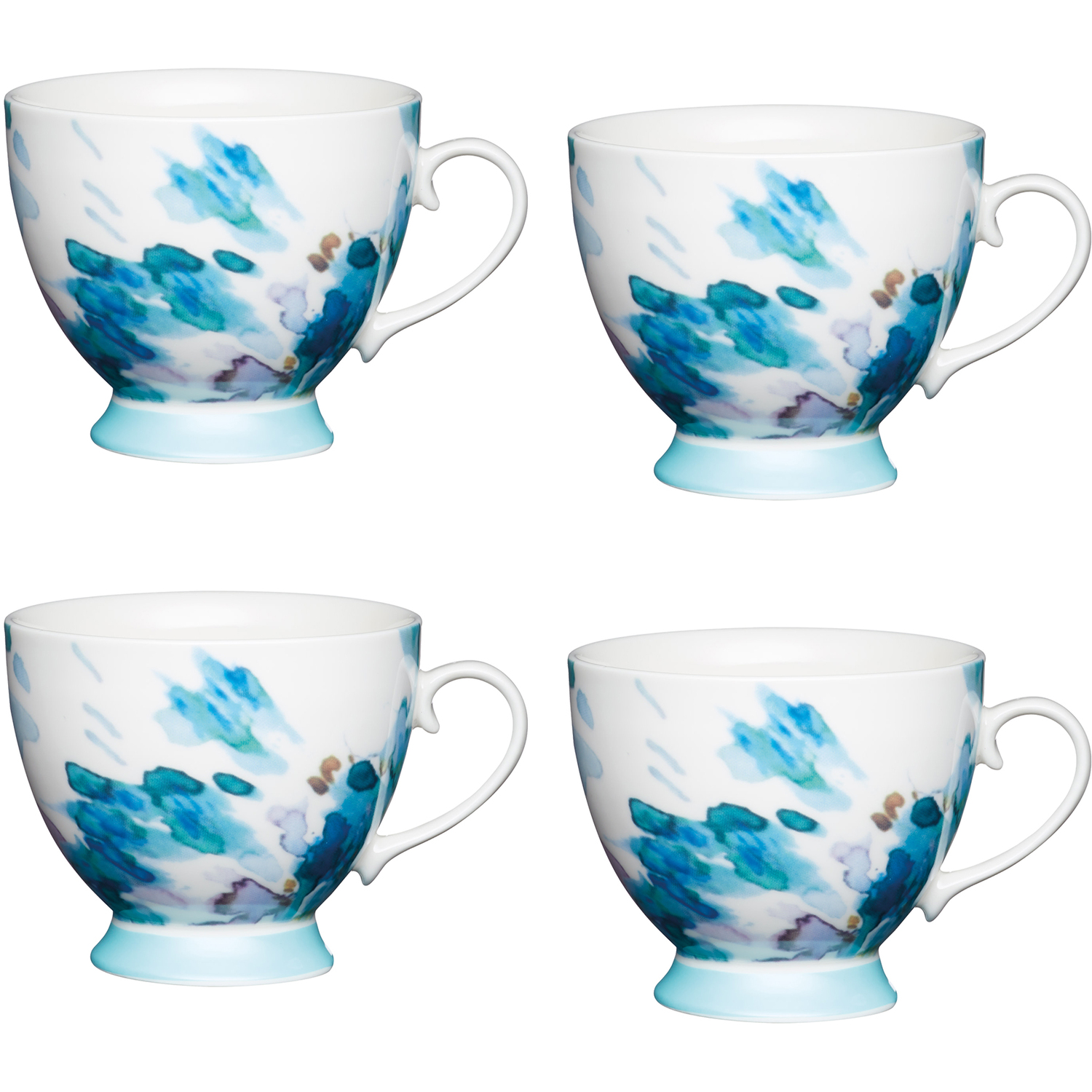 Image of Set of 4 KitchenCraft China Painted&hellip;