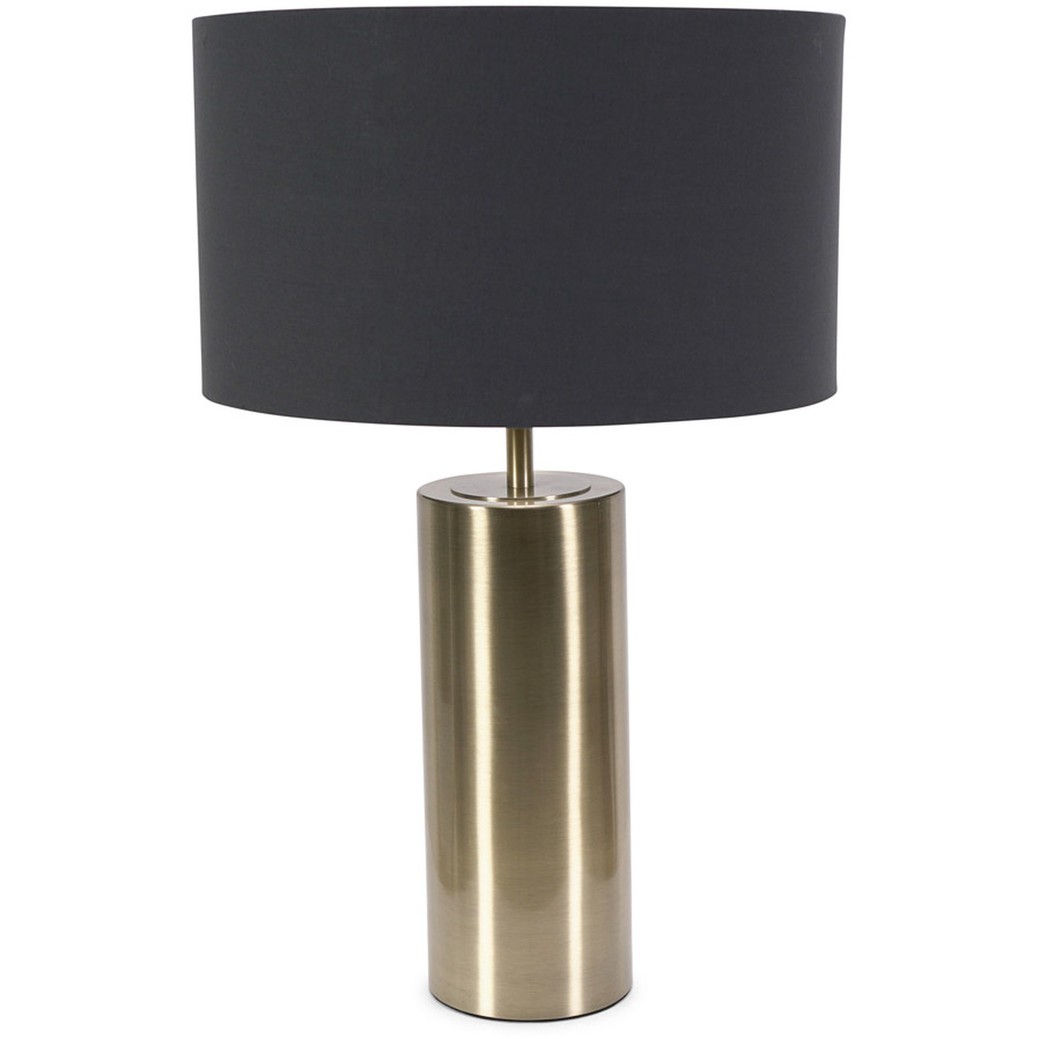 Image of Lexy Fabric Drum Shade with Antique&hellip;