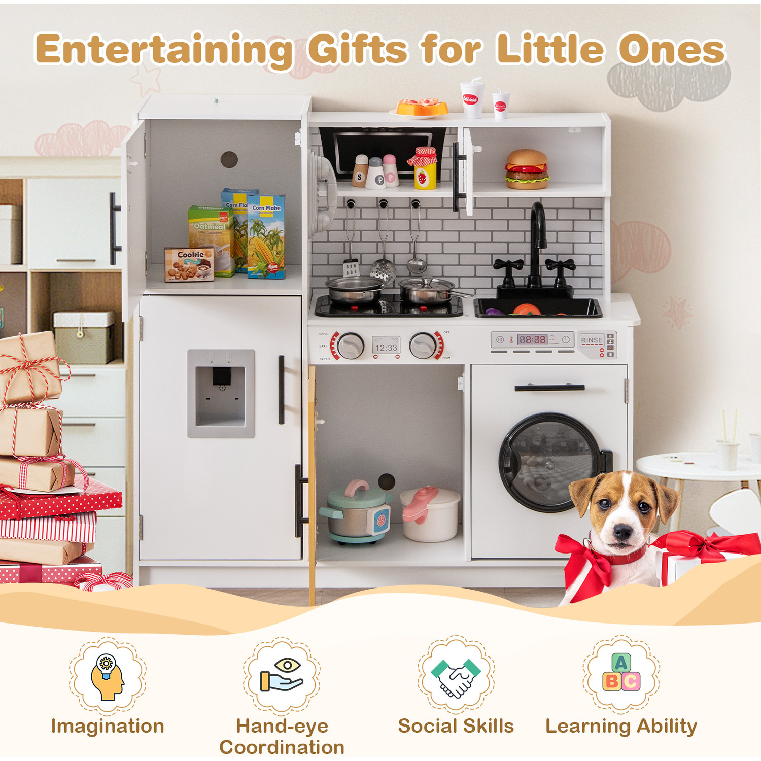 Kids Play Kitchen Toy Set Pretend Play Kitchen