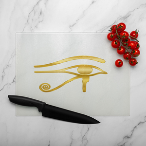 The Eye Of Horus Glass Chopping Board-large