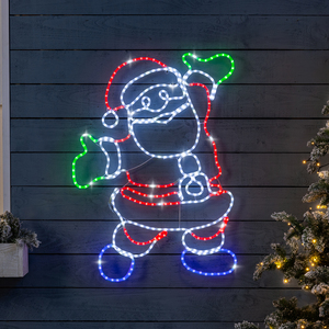 Happy Santa Rope Light