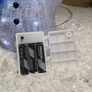 White LED Light up Acrylic Christmas Snowman Decoration shot 6642691