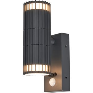 Veda Outdoor Up and Down Wall Light with PIR Sensor