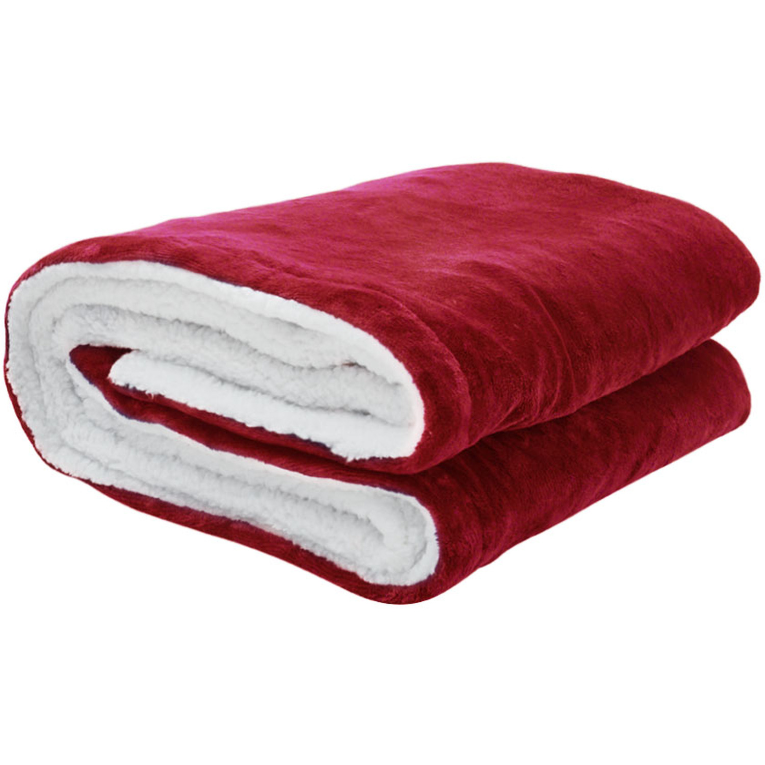 Large Flannel Electric-heated Blanket Throw - Red