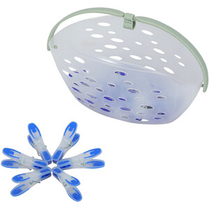 My Laundry Peg Basket with 24 Sure Grip Pegs