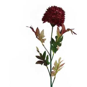 Large Ball Dahlia Artificial Flower Stem