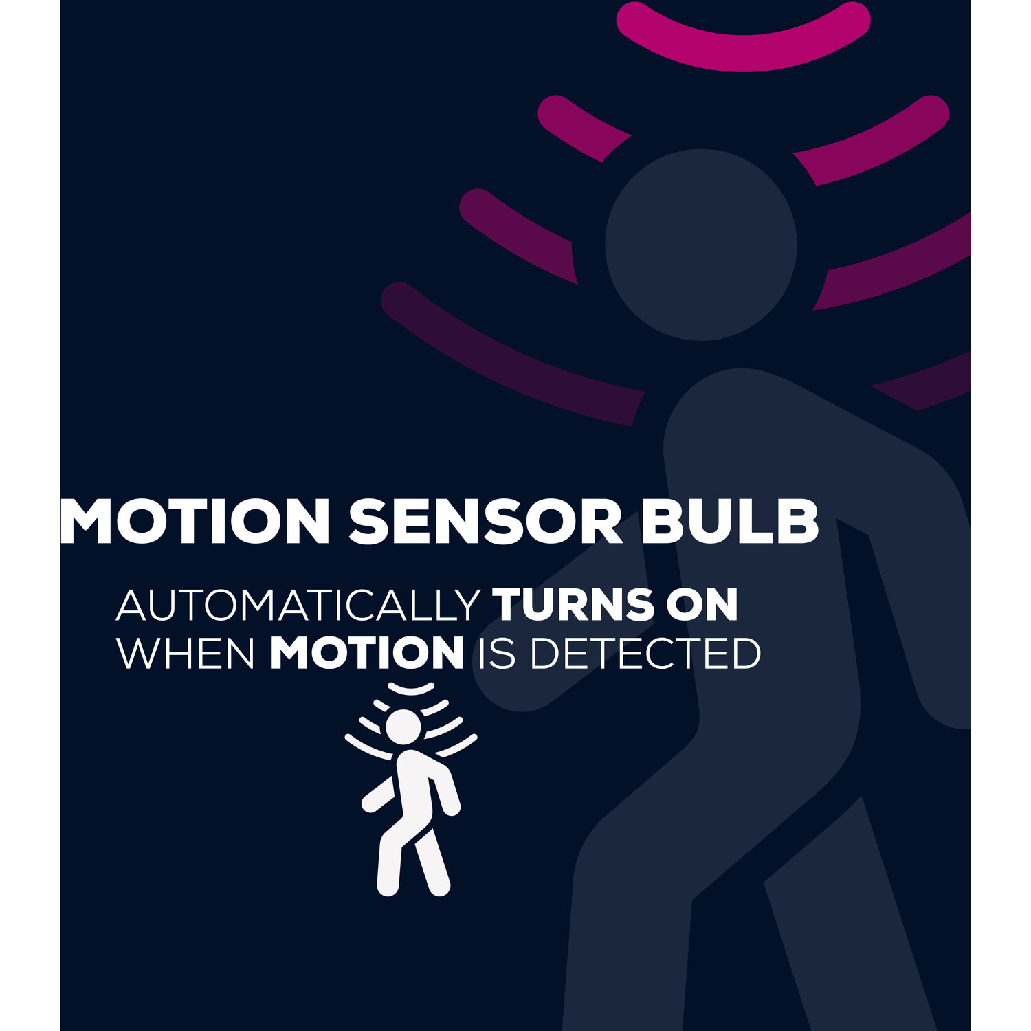 Tpc Motion Sensor 806lm B22 Bulb - Warm White