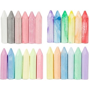 24PCS Colourful Sidewalk Chalk Pencil Set in Box for Kids